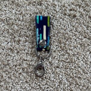 Vera Bradley Blue and Green Key Holder